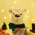 Stuffed Christmas Snow Bear Printed Pillow - Uncommongifts.in